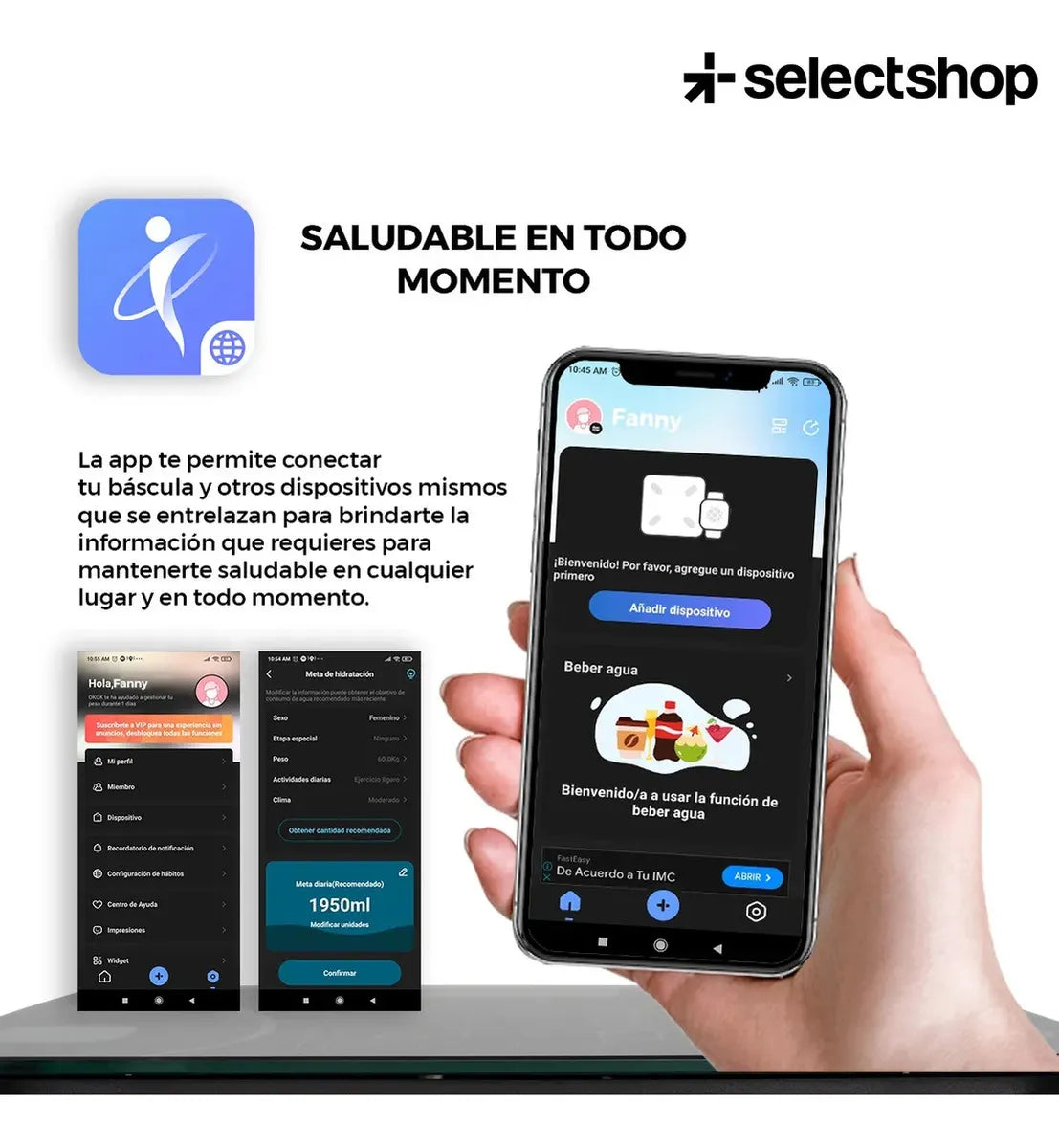 Báscula Digital DF2C, 180 kg