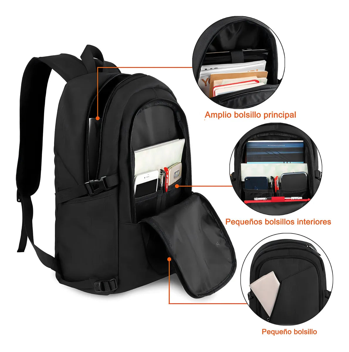 Mochila Portátil 15.6” Impermeable