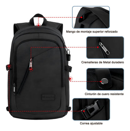 Mochila Portátil 15.6” Impermeable