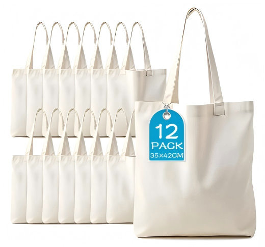 12 Bolsas Tote Reutilizables