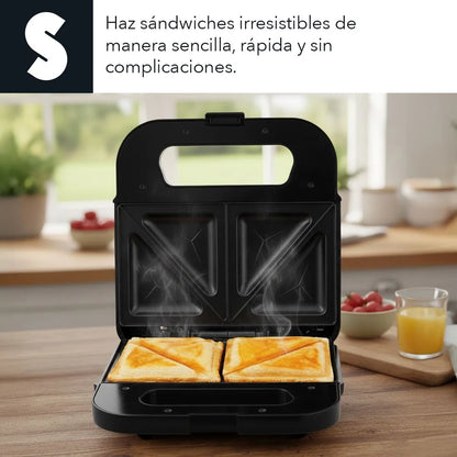 Sandwichera Eléctrica Panini, Acero Inoxidable