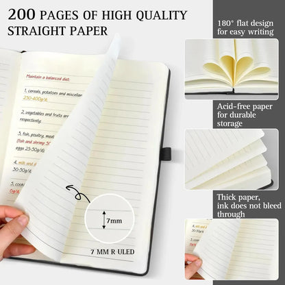 Set 2 Cuadernos A5 Piel y 2 Bolígrafos